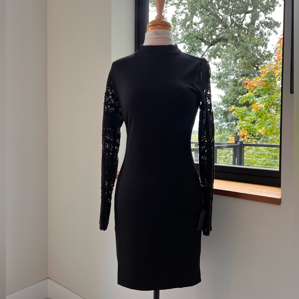 Lulu's Black Long Sleeve Lace Dress - Picture 5 of 9